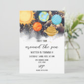 ファーストトリップのまわりにザサン誕生日招待状 招待状 (スタンド正面)