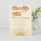 ファーストトリップのまわりにザサン誕生日招待状 招待状 (スタンド正面)