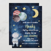 ファーストトリップのまわりにザサン誕生日招待状 招待状 (正面/裏面)