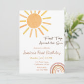 ファーストトリップのまわりにザサン誕生日招待状 招待状 (スタンド正面)