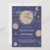 ファーストトリップのまわりにザサン誕生日招待状 招待状 (正面)