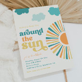 ファーストトリップのまわりにザサン誕生日招待状 招待状
