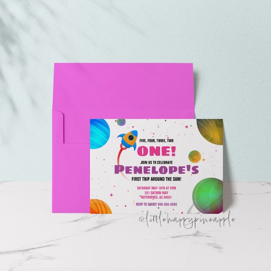 ファーストトリップのまわりにザサン誕生日招待状 招待状