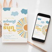 ファーストトリップのまわりにザサン誕生日招待状 招待状