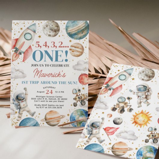 ファーストトリップのまわりにザサン誕生日招待状 招待状