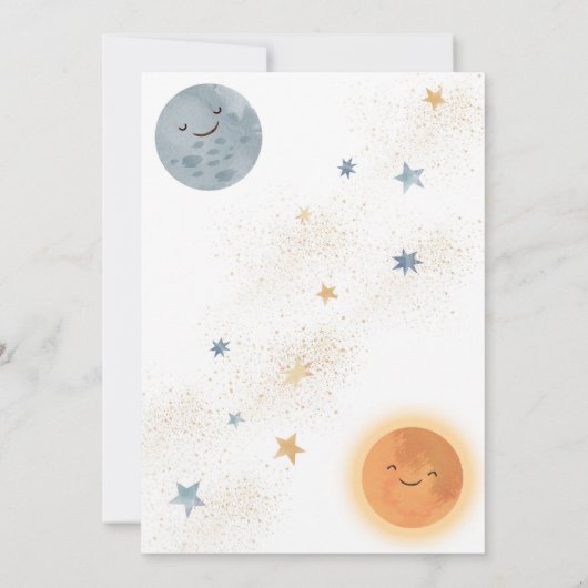 ファーストトリップのまわりにザサン誕生日招待状 招待状 (裏面)