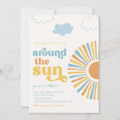 ファーストトリップのまわりにザサン誕生日招待状 招待状 (正面)