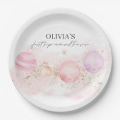 ファーストトリップのまわりにザサン誕生日紙プレート ペーパープレート (正面)