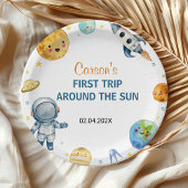 ファーストトリップのまわりにザサン誕生日 ペーパープレート