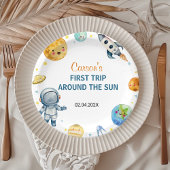 ファーストトリップのまわりにザサン誕生日 ペーパープレート