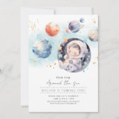 ファーストトリップのまわりにザサン誕生日 招待状 (正面)