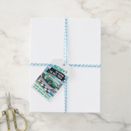 ファーストトリップのまわりにザレーストラック誕生日感謝してい ギフトタグ