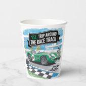 ファーストトリップのまわりにザレーストラック誕生日 紙コップ (裏面)