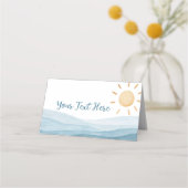 ファーストトリップサンのまわりに座席表誕生日パーティー プレイスカード (正面)