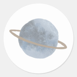 'ファーストトリップ'サン宇宙子供の誕生日 ラウンドシール