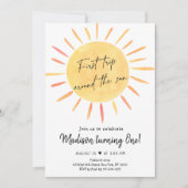 ファーストトリップザのまわりにサンボホサンシャイン誕生日 招待状 (正面)