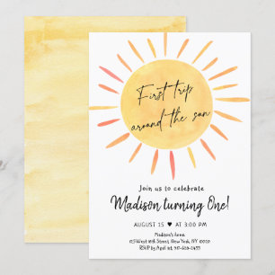 ファーストトリップザのまわりにサンボホサンシャイン誕生日 招待状