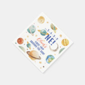 ファーストトリップザのまわりにサン宇宙ボーイ1st誕生日 スタンダードカクテルナプキン (角)