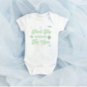 ファーストトリップザのまわりにサン宇宙1st誕生日ベビー ベビーボディスーツ