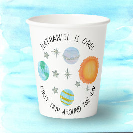 ファーストトリップザのまわりにサン誕生日紙カップ 紙コップ