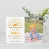 ファーストトリップザのまわりにサン1日の誕生日招待状 サンキューカード (スタンド正面)