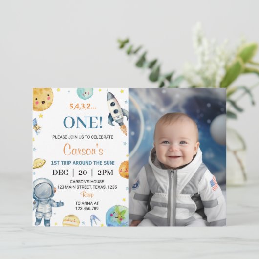 ファーストトリップザのまわりにサン1日の誕生日招待状 招待状 (スタンド正面)