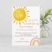 ファーストトリップザのまわりにサン1日の誕生日招待状 招待状 (スタンド正面)