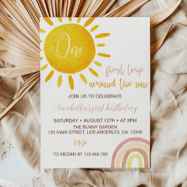 ファーストトリップザのまわりにサン1日の誕生日招待状 招待状