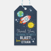 ファーストトリップザのまわりにムーン誕生日サンキューラベル ギフトタグ (正面)