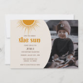 ファーストトリップザサンターン1誕生日招待状 招待状 (正面)