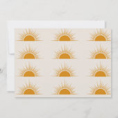 ファーストトリップザサンターン1誕生日招待状 招待状 (裏面)