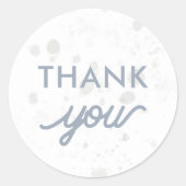 ファーストトリップ宇宙パーティームーンサンキューステッカー ラウンドシール (正面)