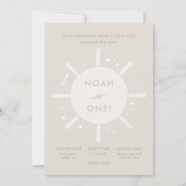 「ファーストトリップ」太陽の星スペース1歳誕生日 招待状
