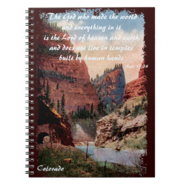 ファーストトンネルヴィンテージ鉄道コロラドクリスチャン ノートブック