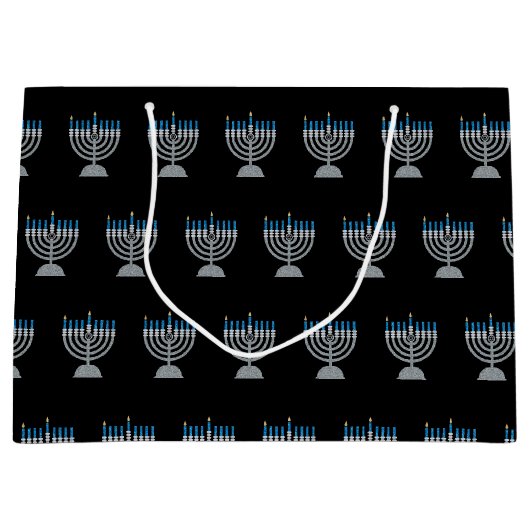 ファーストナイトオブハヌカーグリッターラージ抱き枕 ラージペーパーバッグ (正面)
