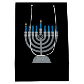 ファーストナイトオブハヌカーグリッター中抱き枕 ミディアムペーパーバッグ (裏面)