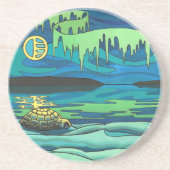 ファーストネイションズアートコースター先住民イヌイットアートコースター コースター (正面)