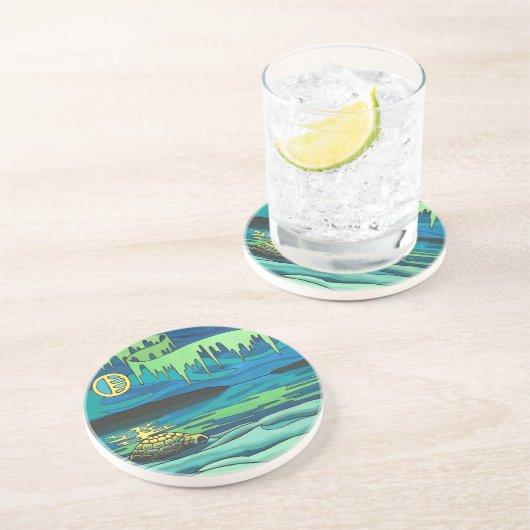 ファーストネイションズアートコースター先住民イヌイットアートコースター コースター (側面)