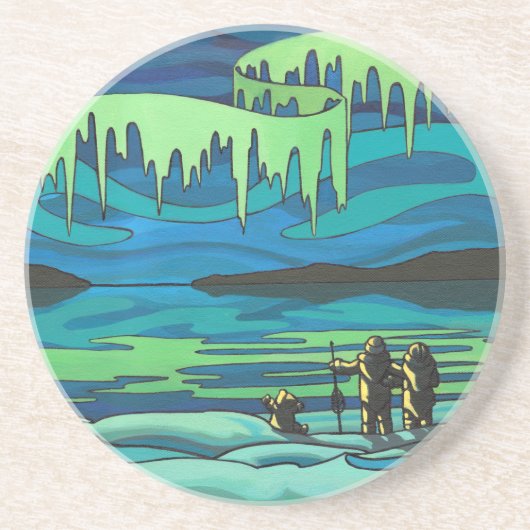 ファーストネイションズアートコースター先住民イヌイットアートコースター コースター (正面)