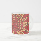 ファーストネイションズサンビールグラス先住民ライフフォースマグ フロストグラスマグカップ (正面右)