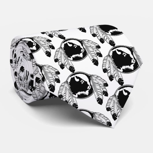 ファーストネーションズプライドタイ先住民ワイルドライフアートタイ ネクタイ (ロール)