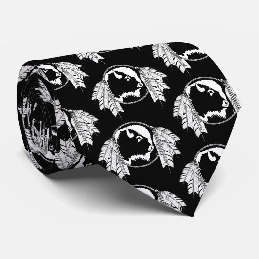 ファーストネーションプライドタイ先住民野生動物アートタイ ネクタイ (ロール)