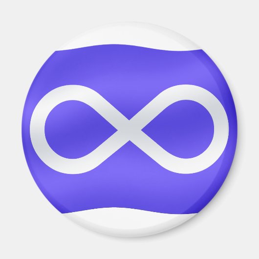 ファーストネーション冷蔵庫用マグネットメティス国旗の磁石 マグネット (正面)