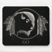 ファーストネーション野生生物ギフト先住民アートマウスパッド マウスパッド (正面)