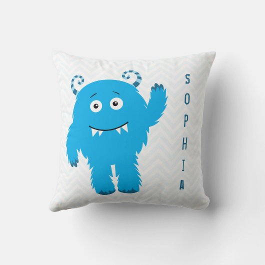 ファーストネームでハッピーモンスター、リトル・キッド クッション (裏面)
