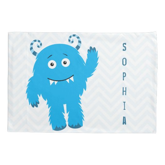 ファーストネームでハッピーモンスター、リトル・キッド 枕カバー (裏面)