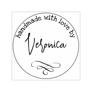 ファーストネームで愛で手作りカスタムの セルフインキングスタンプ