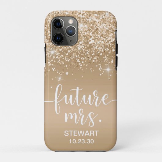 ファーストネーム金ラメケース Case-Mate iPhoneケース iPhone 11 Proケース (裏面)