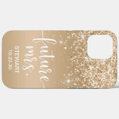 ファーストネーム金ラメケース Case-Mate iPhoneケース iPhone 12 Pro Max ケース (裏面 (横))