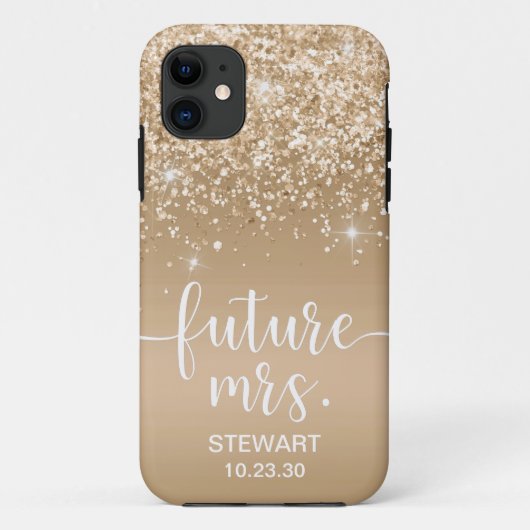 ファーストネーム金ラメCase-Mate iPhoneケース Case-Mate iPhoneケース (裏面)